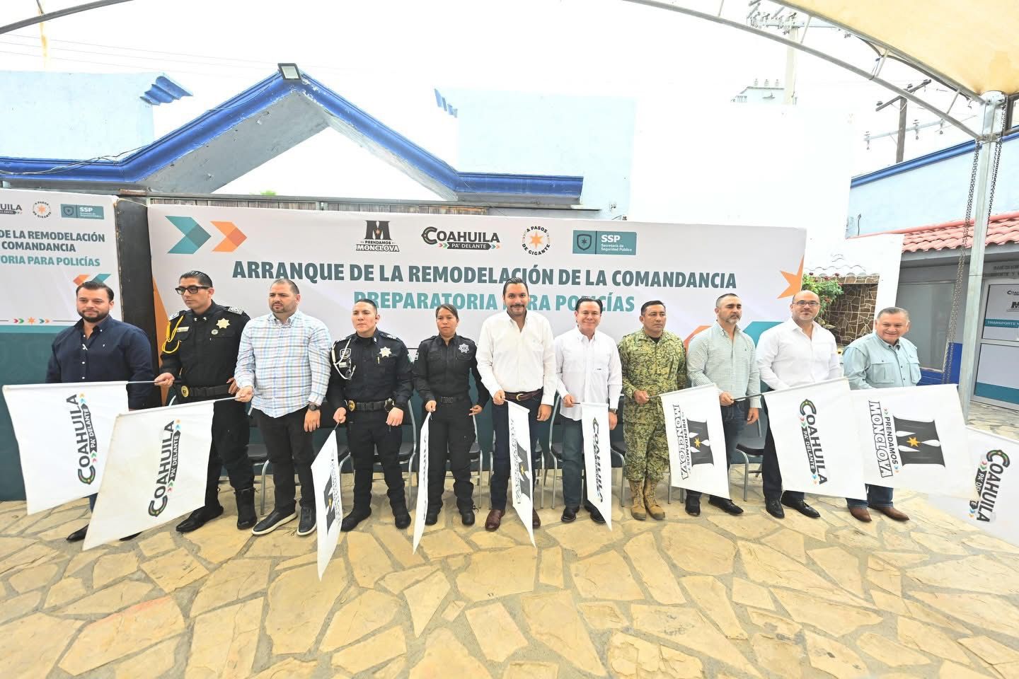 Carlos Villarreal inicia remodelación de Comandancia de Seguridad Pública